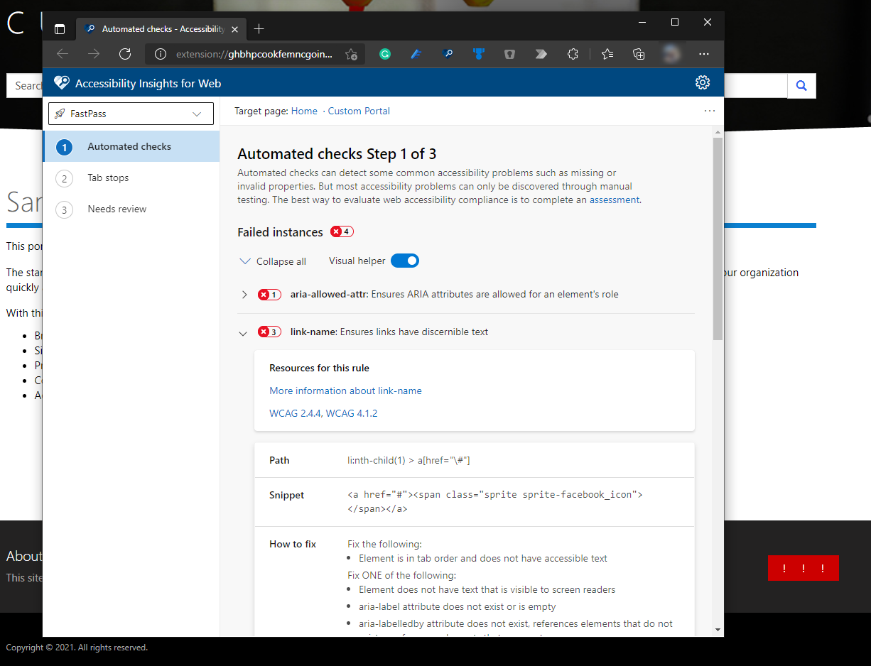What is Microsoft’s Accessibility Insights for Web? – AaronKGumbs